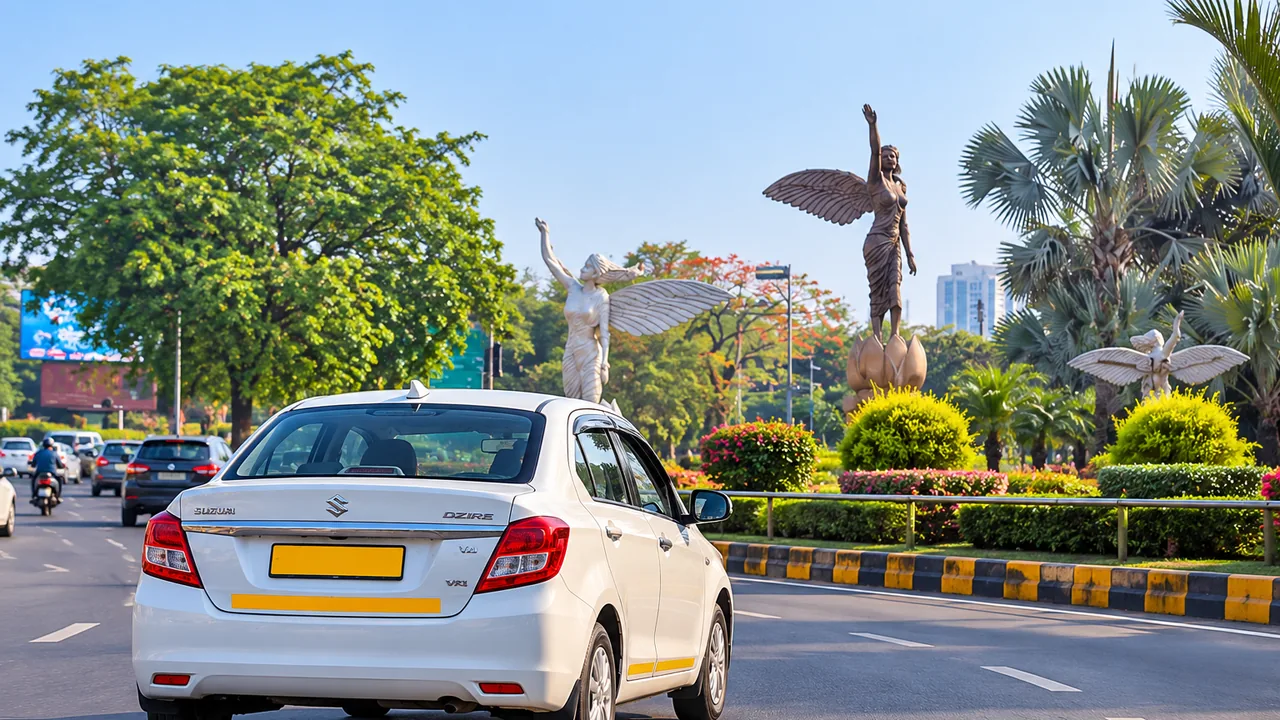 Taxi for local journeys within the city